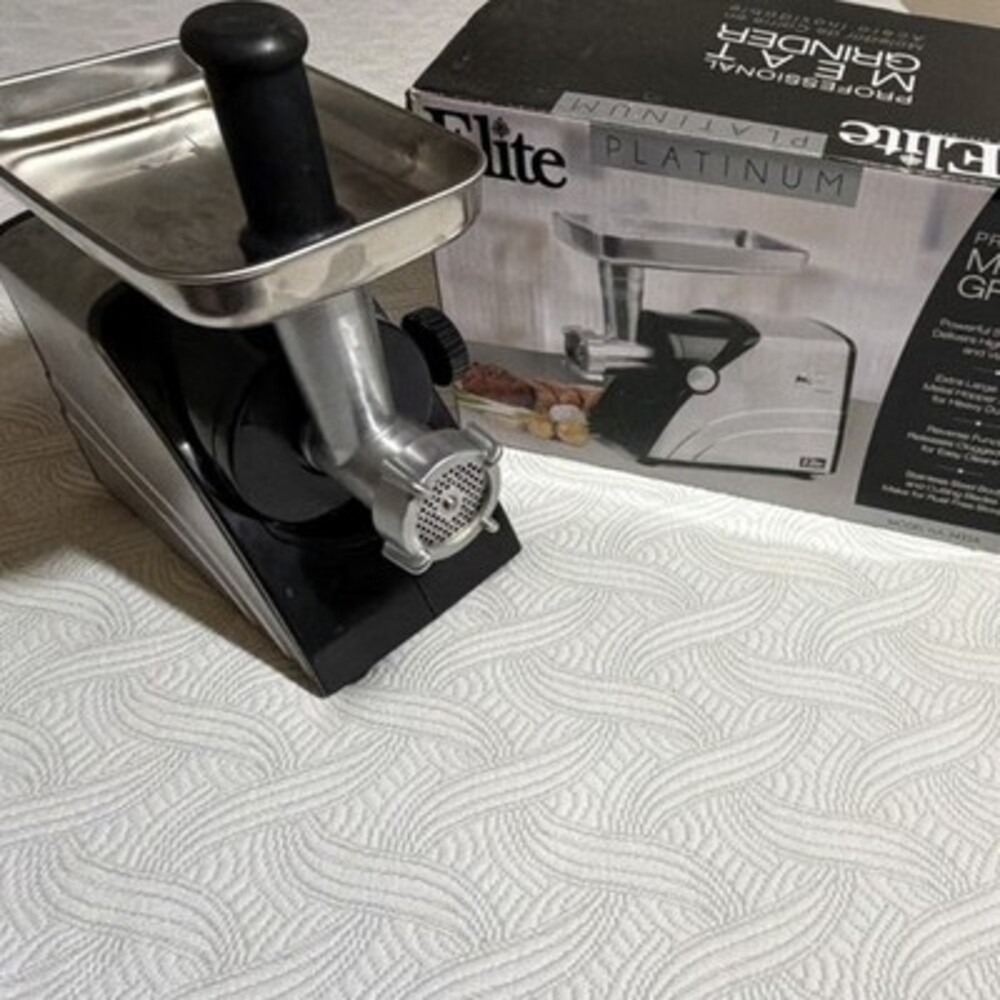 Elite HA-3434A Electric Meat Grinder 1200W Stainless Steel Reverse Function